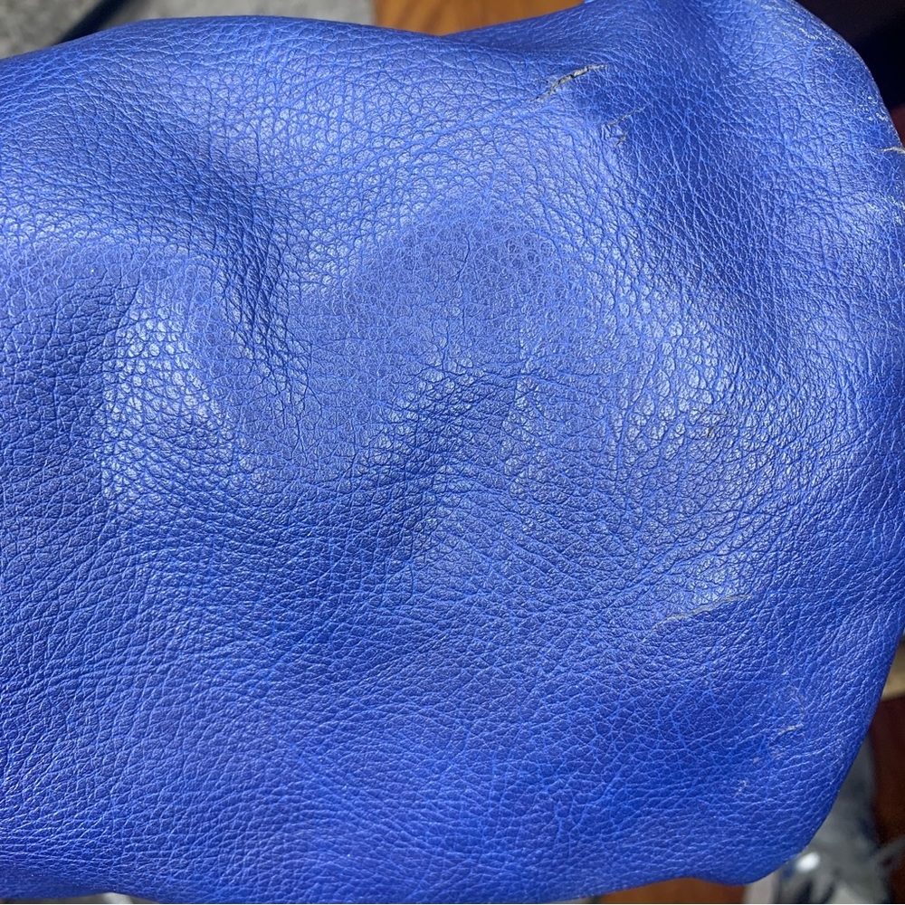 Tory Burch Blue Bucket Tote Hobo Bag - Picture 6 of 6